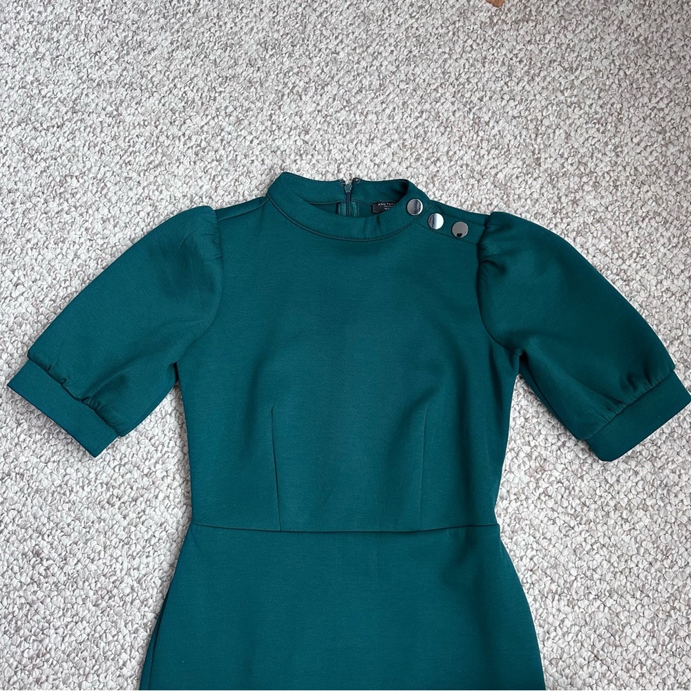 Ann Taylor Teal Midi Dress - Picture 4 of 9